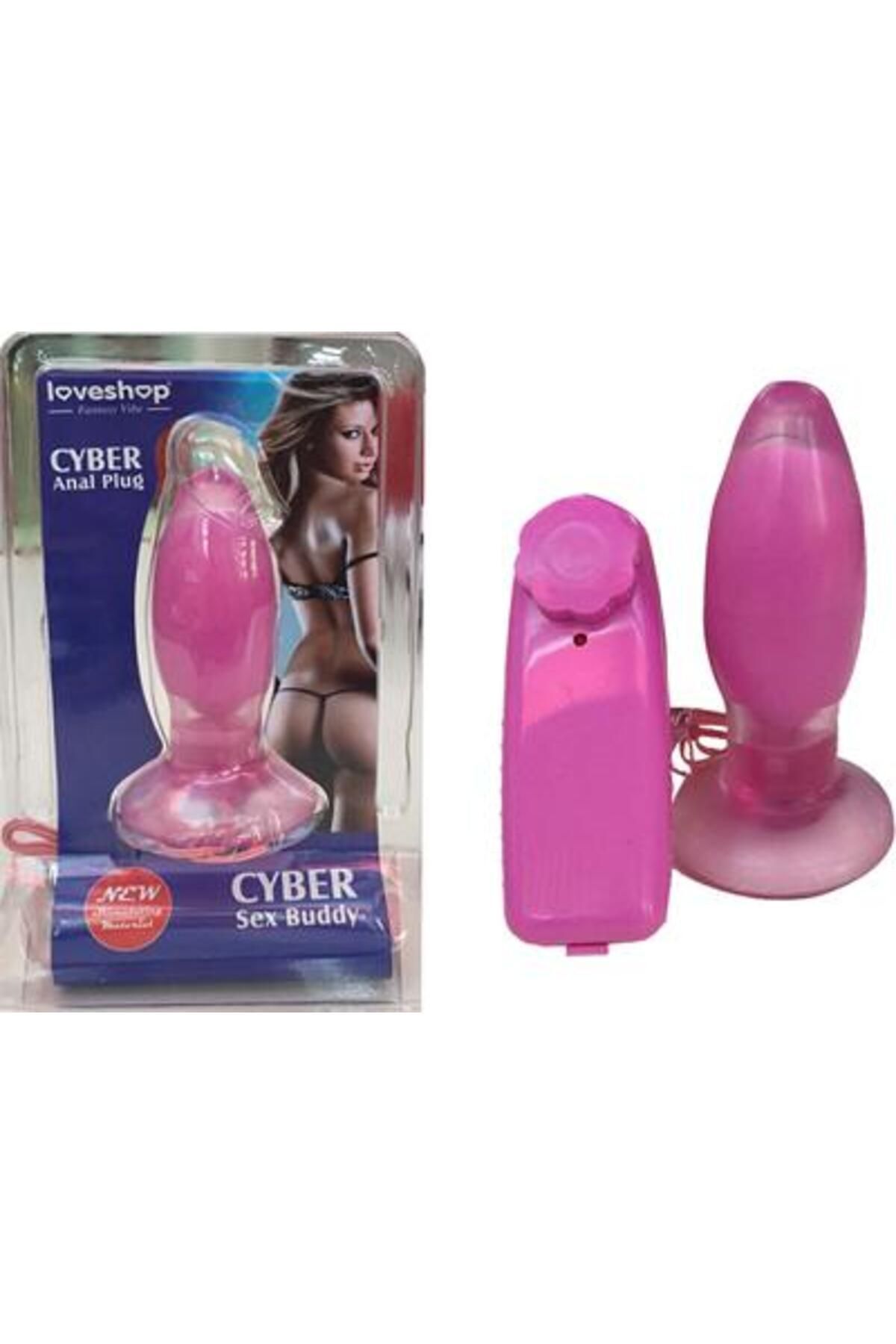 1_org_zoom Cyber Titreşimli Mor Renkli Anal Plug - 10 cm Uzunluk - Görsel 1