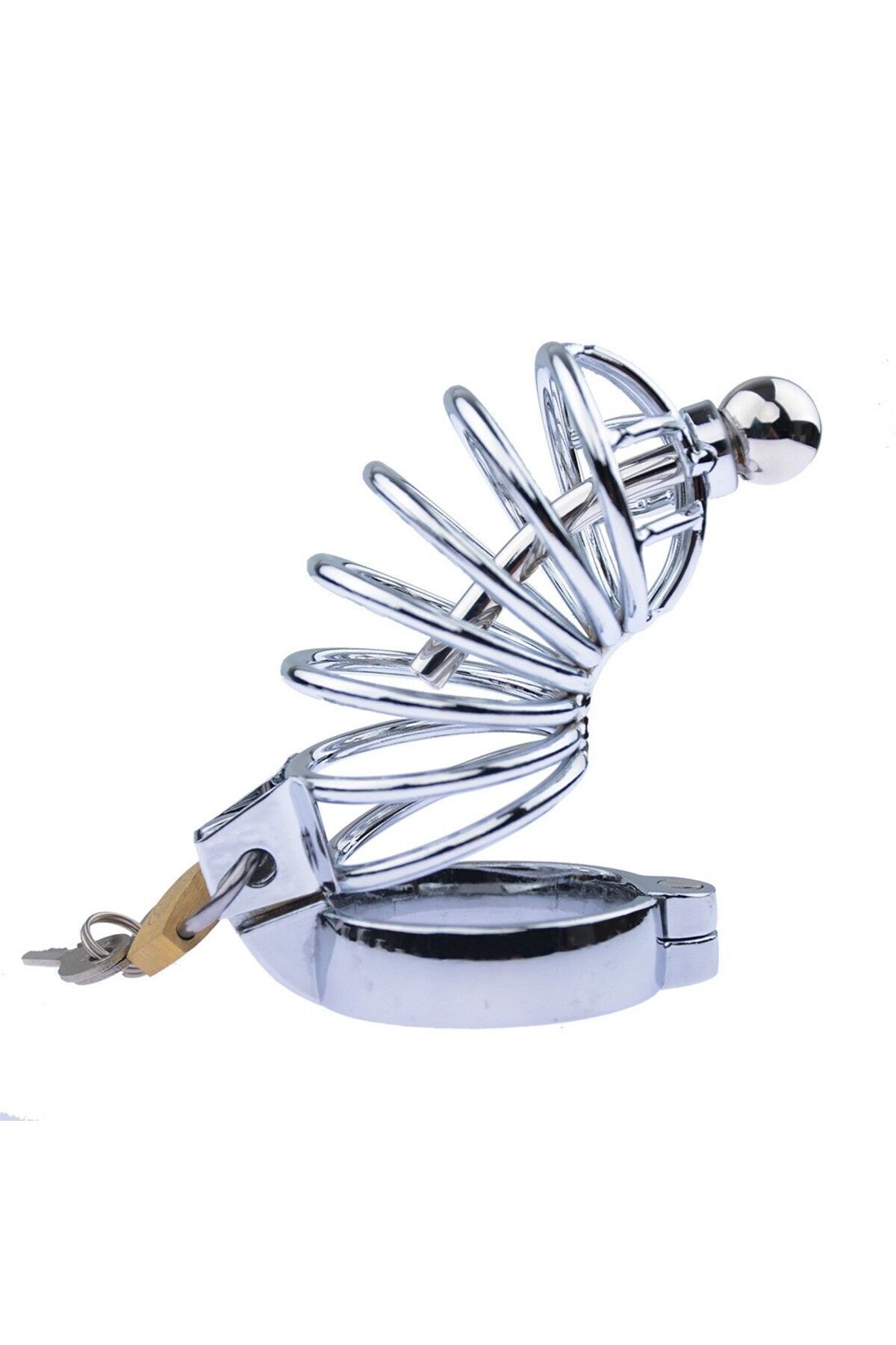 1_org_zoom Penis Kafesi - Kilitlenebilir - Fantezi Ürünü Metal Penis Cage - Image 1