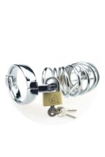 Penis Kafesi - Kilitlenebilir - Fantezi Ürünü Metal Penis Cage - Image 2