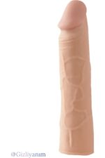 5cm Dolgu Uzatmalı Toplam 17 cm Penis Kılıfı - Ten Hassasiyetinde Tpi Materyal - Görsel 2