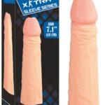 Toplam Uzunluğu 17 cm/ 5 cm Dolgulu Penis Kılıfı Ten Hassasiyetinde