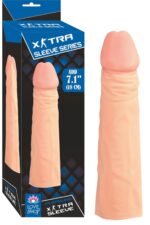 Toplam Uzunluğu 17 cm/ 5 cm Dolgulu Penis Kılıfı Ten Hassasiyetinde