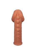 Ekstra Dolgu İle Kalınlaştıran Penis Kılıfı - COCK SLEEVE Kabatma Desenli Tırtıklı - Görsel 2