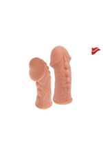 Ekstra Dolgu İle Kalınlaştıran Penis Kılıfı - COCK SLEEVE Kabatma Desenli Tırtıklı - Görsel 5