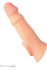 X-Tender Series-X-Tender Realistik Sleve - 18 cm Uzunluk. 5 cm Uzatma- 140 gr Ağırlığında - Gerçekçi Ten Dokusunda*18 cm Yüksek Kalite, Gerçekçi Ten Dokulu Penis Kılıfı Testis Geçmeli 5 cm Dolgulu - Görsel 3