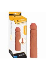 EXTRA SLEVE Silikon Penis Kılıfı - 5 cm Ekstra Dolgu -Toplam 17 cm Damarlı - Image 2