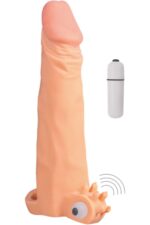 X-TENDER SERİSİ Toplam Uzunluğu 19 cm Realistik Penis Kılıfı 5.6 cm Uzatmalı Titreşimli - Image 2