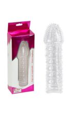 Tırtıklı Uyarıcı Yapıda Silikon Prezervatif Penis Kılıfı