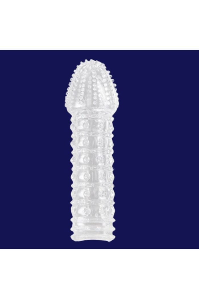 Tırtıklı Uyarıcı Yapıda Silikon Prezervatif Penis Kılıfı - Image 2