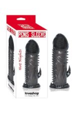Vajinal Uyarıcı Tırtıklı Prezervatif Penis Kılıfı Kondom Titreşimli Siyah Klitoris Uyarıcılı