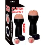 FLESH SECRET – SAKLAMA KABI ŞEKLİNDE MASTURBATÖR, ET DOKUSUNDA HASSAS YAPI, TEN RENGİ, 750 GR