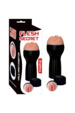 FLESH SECRET – SAKLAMA KABI ŞEKLİNDE MASTURBATÖR, ET DOKUSUNDA HASSAS YAPI, TEN RENGİ, 750 GR