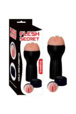 FLESH SECRET – SAKLAMA KABI ŞEKLİNDE MASTURBATÖR, ET DOKUSUNDA HASSAS YAPI, TEN RENGİ, 750 GR - Görsel 4