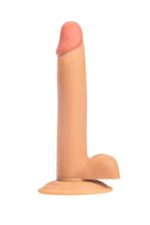 21,5 cm Realistik Penis Dildo - Açık Ten Rengi Vantuz Özellikli - Lüks Malzeme & Cilt Dostu - Görsel 2