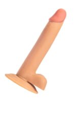 21,5 cm Realistik Penis Dildo - Açık Ten Rengi Vantuz Özellikli - Lüks Malzeme & Cilt Dostu - Görsel 3