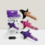Harness-Rabbit Dong * Tavşan Şeklinde Uyarıcılı * Belden Bağlama Kemerli Titreşimli Mavi Renkte 10 Farklı Modu ve 21 cm Uzunluğunda Vibratör Dildo