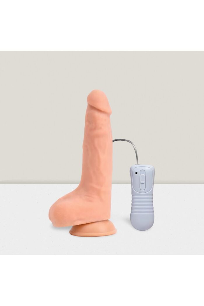 Solid Dildos 9,5''(24 cm ) * Titreşimli Penis Vibratör-24.1 cm-Güçlü Vantuz-Kıkırdaklı Şekil Verilebilen 3 Kademe Kumandalı - Image 2