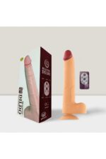 Realistik Penis Vibratör 19 cm Açık Ten Rengi 12 Titreşim Modu Yüksek Vantuzlu 360 Derece Rotasyon Isıtmalı