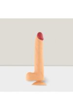 Realistik Penis Vibratör 19 cm Açık Ten Rengi 12 Titreşim Modu Yüksek Vantuzlu 360 Derece Rotasyon Isıtmalı - Görsel 2