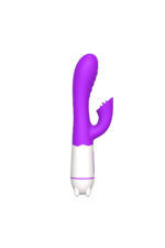 Sessiz USB Şarjlı Klitoris Uyarıcı Tavşan Vibratör - 19 cm - Mor 36 Mod Titreşim - Görsel 3