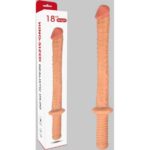 Ultra Uzun Dildo - 45 cm Boy, Vantuzlu ve Realistik İkili Kullanım