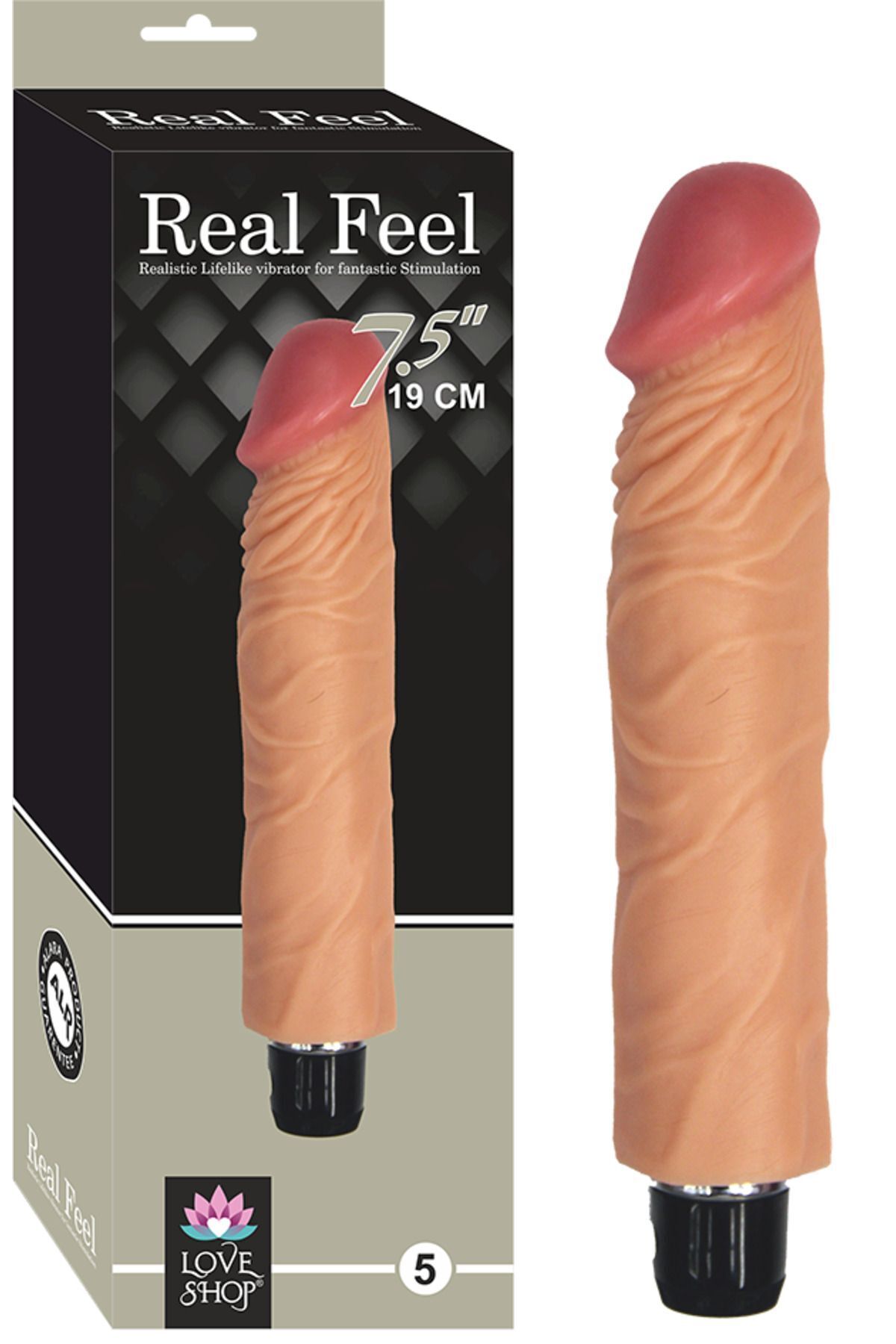 1_org_zoom Titreşimli Damarlı Vibratör Dildo - Realistik Dokular, 19 cm Ten Hassasiyetinde Realistik - Image 1