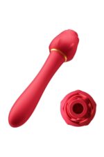 Kırmızı 12 Fonksiyon Emme Özellikli (Anal Vajinal ) Kullanım Özel Vibratör-USB Şarj -20 Titreşim Mod - Görsel 2