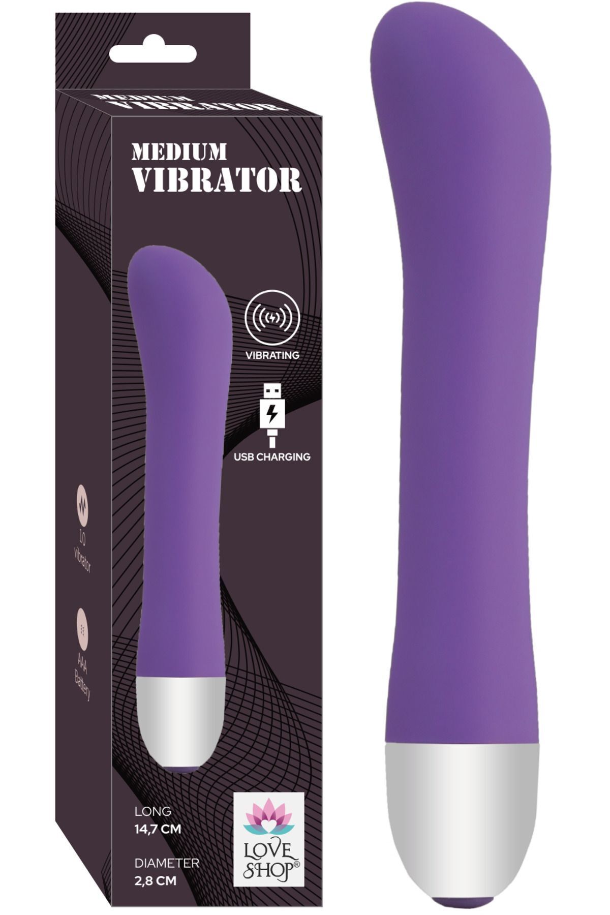 1_org_zoom Farklı Modlara Sahip Mini Vibratör -USB Şarjlı-14 cm - Görsel 1