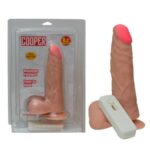 Özel Tasarım Gerçekçi Vantuzlu Titreşimli Testisli Dildo Vibratör - 21.5 cm Uzunluk, Esnek Yapı,