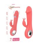 7 fonksiyon 360 Derece Dönebilen Özel Penis Başlı Tavşan Vibratör-Uzunluk USB Şarj- Klitoris Uyarıcı