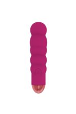 Pembe Renkli Özel Vibratör - 10 Farklı Mod, Anal Vajinal Kullanılabilir USB Şarjlı Boğumlu - Görsel 3