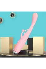 Klitoris Uyarıcılı Titreşimli Tavşan Vibratör - USB Şarjlı - Pembe-Vajinal ve Anal Kullanılabilir - Görsel 4