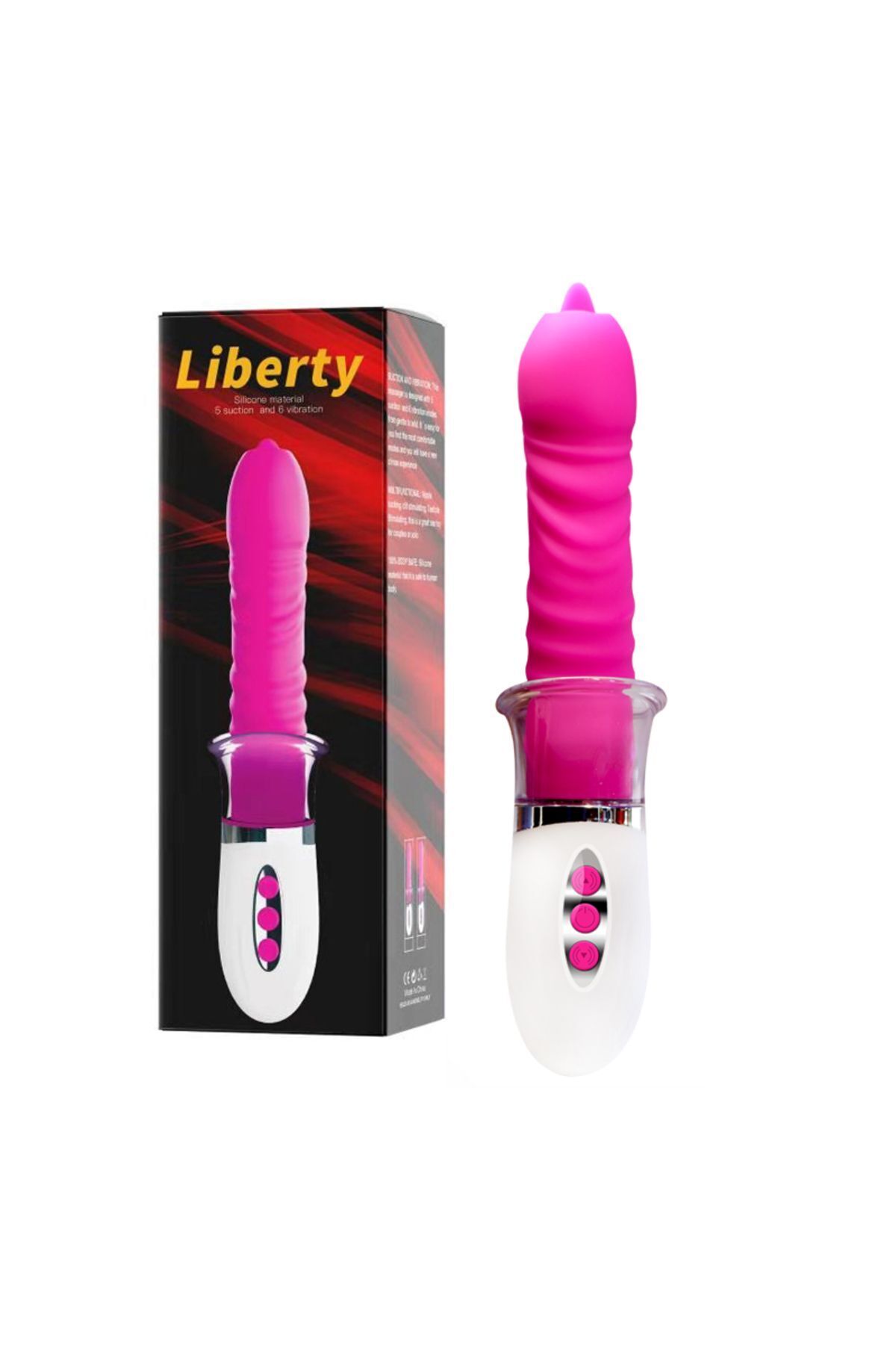 1_org_zoom Sessiz 3 Motorlu Vakumlu Titreşimli Vibratör - 10 Mod*USB Şarj*Yukarı Aşağı Hareketli - Görsel 1