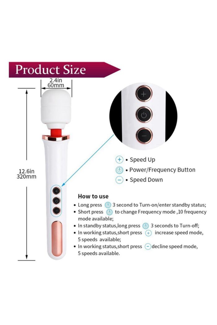 FELİPA 32 cm Ultra Güçlü Titreşimli Klitoris Uyarıcı Masaj Aleti – Şarj Edilebilir, Silikon Yüzey - Image 6
