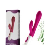 Silikon Tavşan 20 Mod Titreşimli Vibratör - 18 cm Uzunluğunda - İkili Kullanılabilir (Anal Vajinal)