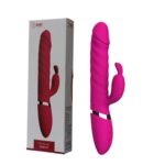 Mor Titreşimli G Noktası Tavşan Vibratör - 12 Mod-Yukarı Aşağı Hareketli-Boğumlu -2 Motorlu
