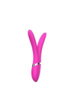 USB Şarjlı Mor Çift Başlıklı Vibratör - Özel Tasarım 22 cm - Görsel 4