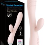 10 Modlu Özel Vibratör-G Noktası Uyarıcılı-Uzunluk 20 cm-Krem Renginde İkili Kullanım (Anal Vajinal)
