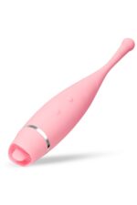 Hareketli Dilli Titreşimli Vibratör - USB Şarjlı - Pembe Anal Vajinal Kullanım - Görsel 5