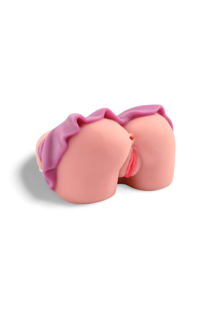 Gerçekçi Etekli Kalça Mastürbatör - Pembe (Anal & Vajinal Girişli) - Görsel 3
