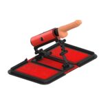 Özel Dekor Çantalı Haz Makinesi - 14 cm Yapay Penis, , Kırmızı
