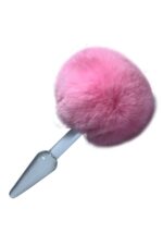 Pembe Cam Anal Plug - Özel Tasarım - Zevki Artıran Materyaller - Uzunluk 11.6 cm - Görsel 3