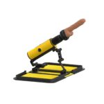 Özel Dekor Çantalı Makine - 14 cm Yapay Penis, 190 Sürtünme, Sarı