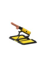 Özel Dekor Çantalı Makine - 14 cm Yapay Penis, 190 Sürtünme, Sarı - Image 2