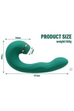 ELLA Yeşil Anal ve Vajinal Vibratör- 20 Mod - Emme Fonksiyonu - FDA Onaylı Silikon - Şarj Edilebilir - Görsel 3