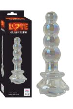 Cam Anal Plug - Özel Tasarım - Boğumlu-Cilt Dostu - Uzunluk 14,2 cm 2,9 cm En