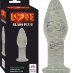 Parlayan Cam Anal Plug - LED Işık - Özel Tıpa - Kullanımı Kolay - Uzunluk 12.6 cm