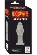 Parlayan Cam Anal Plug - LED Işık - Özel Tıpa - Kullanımı Kolay - Uzunluk 12.6 cm - Görsel 2