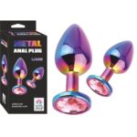 Metalik Neon Renkli Anal Plug - Metalik Renklerle Farklı Boyutlarda Anal Zevk