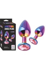 Metalik Neon Renkli Anal Plug - Metalik Renklerle Farklı Boyutlarda Anal Zevk